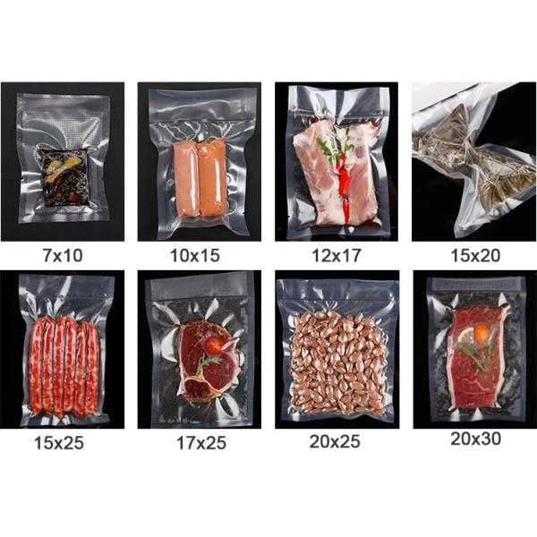 Customized Clear Embossed Heat Seal Food Bags Polypropylene Plastic Storage