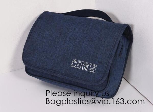 Cotton Canvas Cosmetic Bag Makeup Personalized Plain Blank Canvas Makeup Bag,Toiletry Bag Travel Makeup Bags, bagease