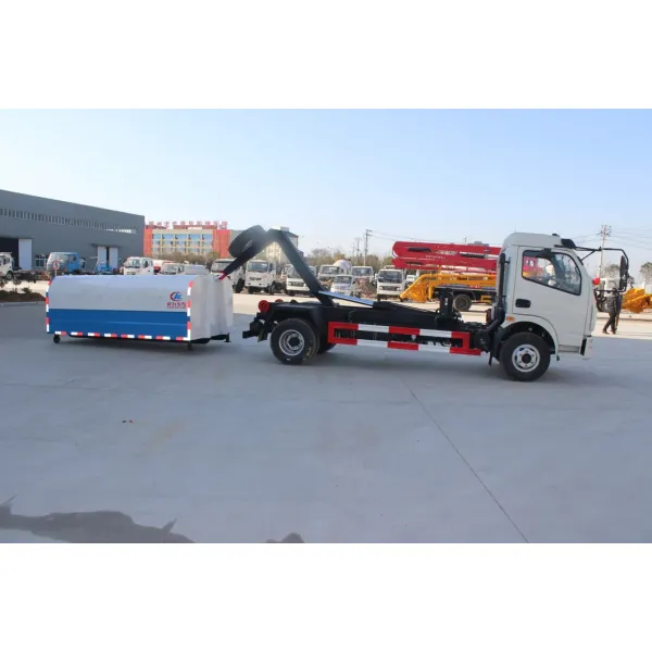 Dongfeng 8m3 Detachable Hopper with Hook Lift Garbage Truck