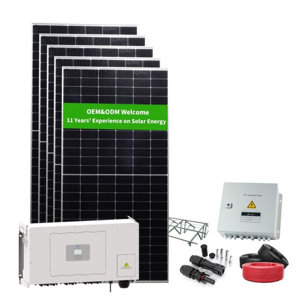 100KW Solar Panels Energy System Full Set for Farm on Grid Solar Power System Kit With Deye Grid-tied Inverter