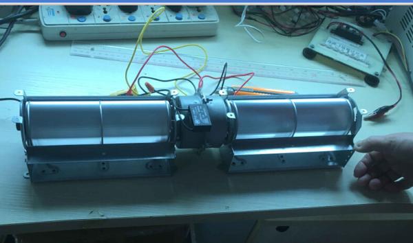 760mm × 99mm × 98mm Capacitor Induction Cross Flow Fan 220V / Industrial Motor