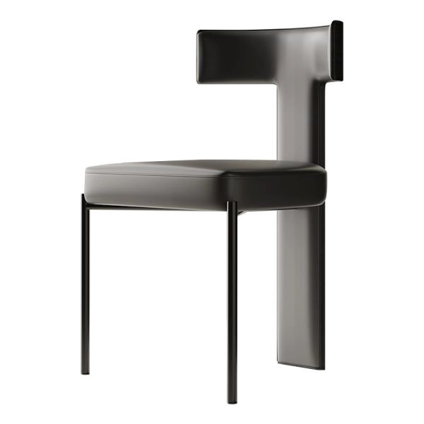 Italian Dining Chairs High-end Design Light Luxury Minimalist Coffee Shop Solid Wood Dining Table Chairs