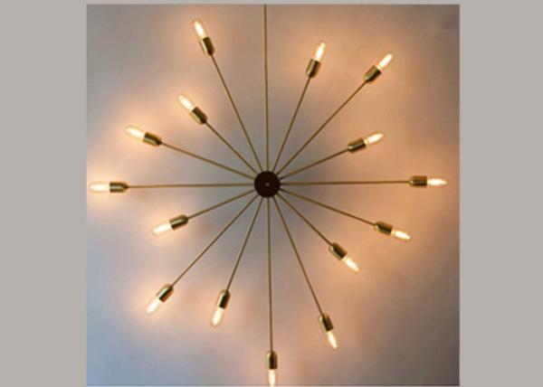 Multi - Head LED Downlight Ceiling Light Large Wrought Iron Pendant Lighting Kitchen