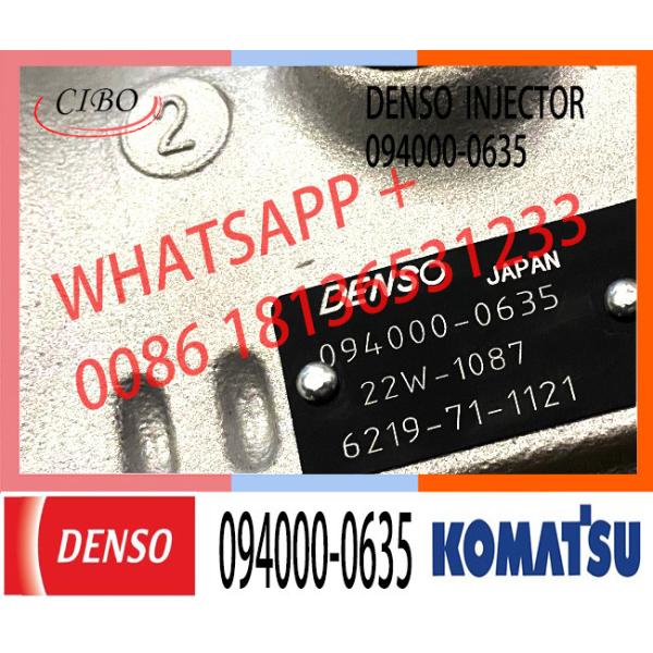 Pompe à essence à rampe commune pour moteur diesel SA12VD140 094000-0635 pour KOMATSU INDUSTRIEL 6219-71-1121