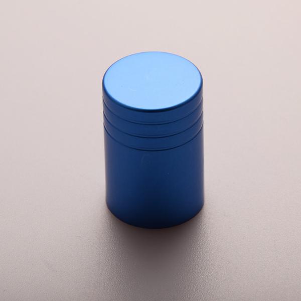 Botella de perfumes electroplacada de aluminio tapas con impresión de marca personalizada