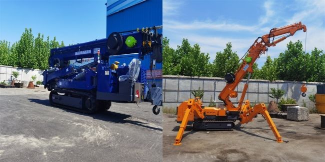 Мини 4 высота крана на гусеничном ходе 17.8m паука аутриггеров поднимаясь