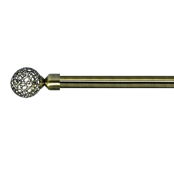 Iron 6 Meters Curtain Rod With 25 MM Finial For Interior Curtain Decoration