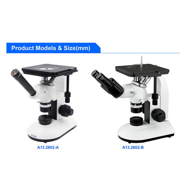 OPTO-EDU A13.2602-B перевернуло металлургический микроскоп, бинокулярный, план безграничности