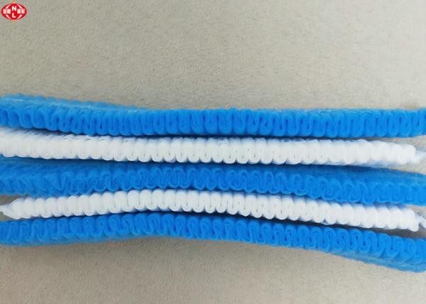 Disposable Anti Dust Pp Non Woven Mob Cap Blue / White Color