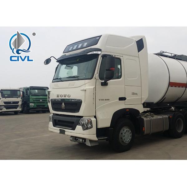 HW76 Cab Howo Cargo Truck Chassis With 371 Hp Engine Front Axle HF7 7 Ton Capacity