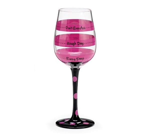 Custom Design High Quality Personalized Glitter 450ml Red Wine Glass Glass Gift