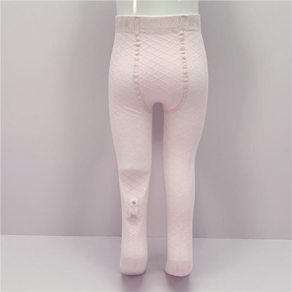 Knitted Solid Color Pink Baby Girls Footed Tights Outlet Style Cute Long Kids Tight
