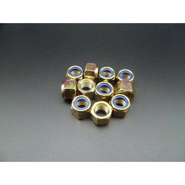 M3-0.5 DIN 985 Class 8 Zinc Finish Steel Nylon Insert Lock Nut