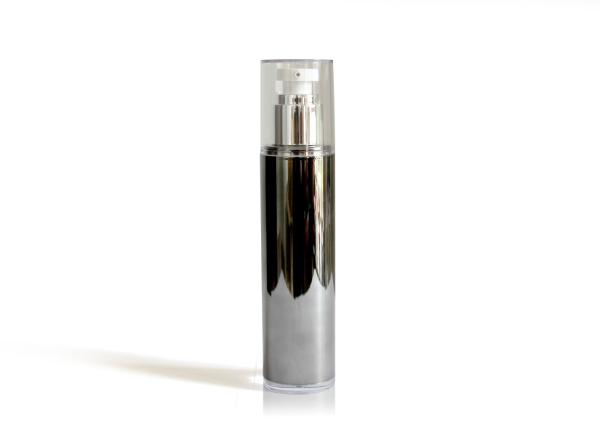 Silver Aluminum Cream Pump Bottle  / Eye Serum Airless Dispenser Bottles