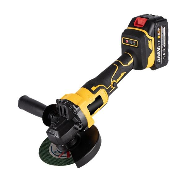 21V 100mm Brushless 2.0Ah Battery-Powered Cordless Electric Angle Grinder with Trigger Switch for DIY Polishing Projects