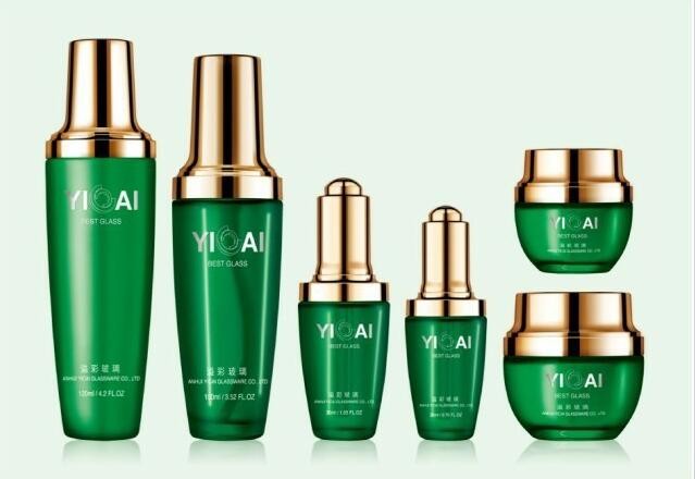 Косметический опарник сливк 20g 120ml стеклянный косметический с другими цветами