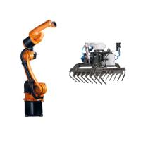 6 Ejes KUKA KR 8 R1620 Arco HW Brazo del robot de paletización industrial con agarre y sistema de guía