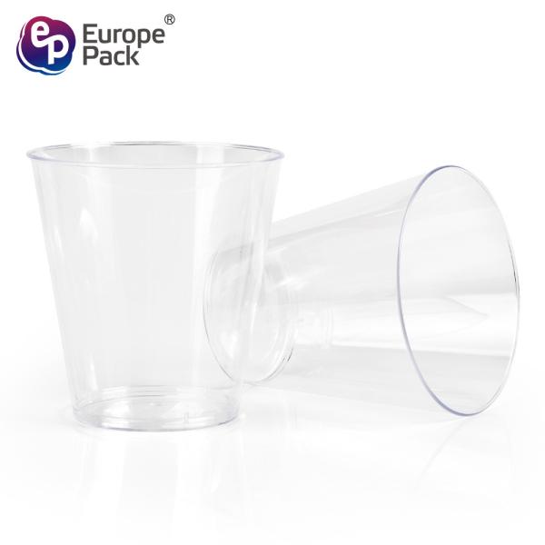 Plastic dinnerware food grade PS clear 5oz airline cup for beverage