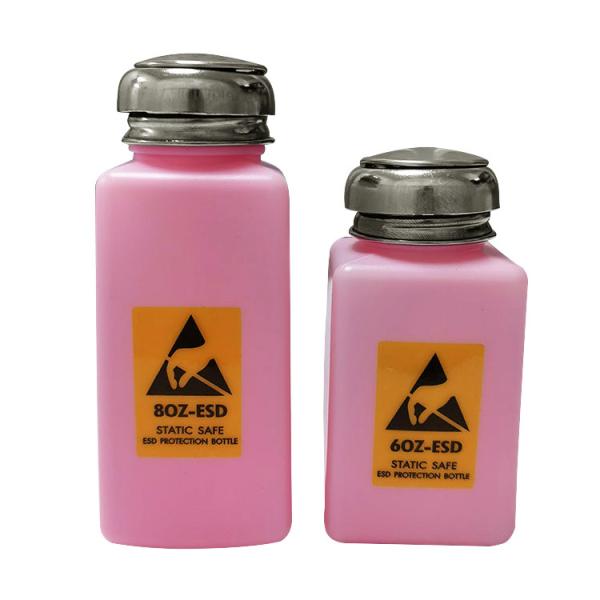 4OZ 6OZ 8OZ Pink Anti Static Safe ESD Dispenser Bottle For Solvent