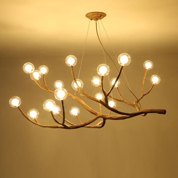 Living room Bedroom Wooden Tree Branch decorative lustre pendant home Chandelier lighting( WH-CI-107)