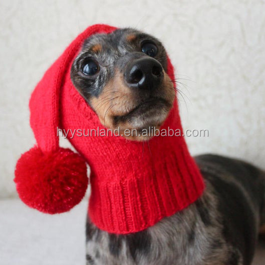 Y-Z Small Mini Dachshund Wiener Dog Pet Hat Dog Clothes Knitted Little Knit Dog Hat