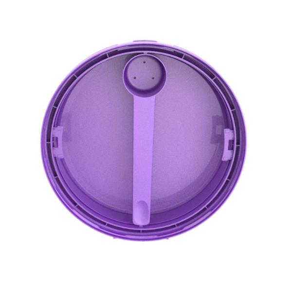 Food Grade PP Milk Powder Can Cap Custom Logo Flip Top Cover with Pilfer-Proof Design