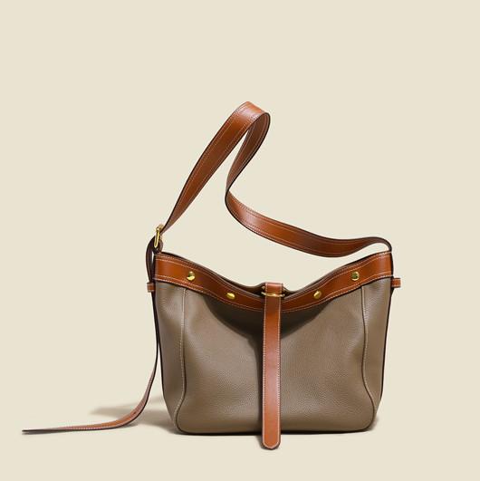 Top Layer Cowhide Women'S Shoulder Bag 27cm Large Shoulder Tote Bag