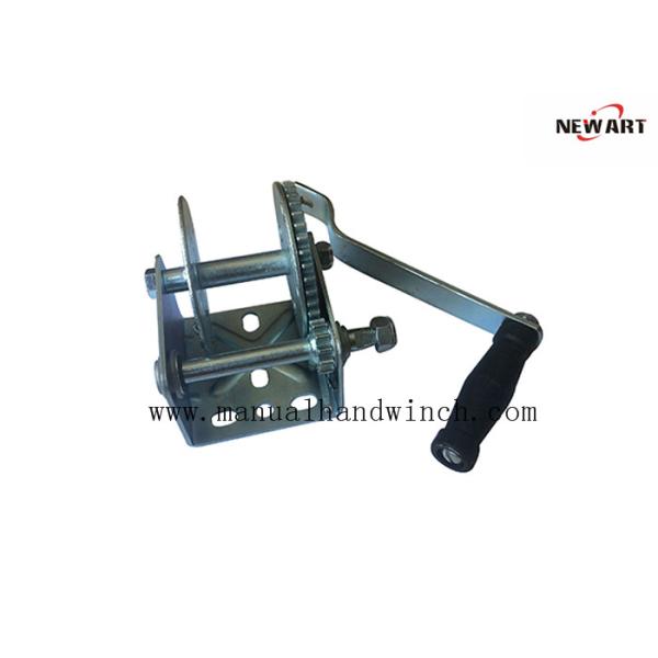 Heat Treatment Manual Winch With Brake 800lbs Small Hand Winches For Boat Trailer