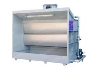 Armário de cortina de água durável com filtragem avançada para lojas de pintura a vapor
