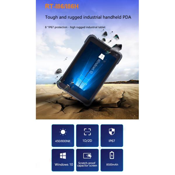 ПК Windows 10 планшета RFID 64G изрезанный, изрезанный планшет 8 дюймов I86