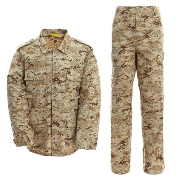 Flame Retardant Camouflage BDU Military Uniform 210-220gsm Fabric