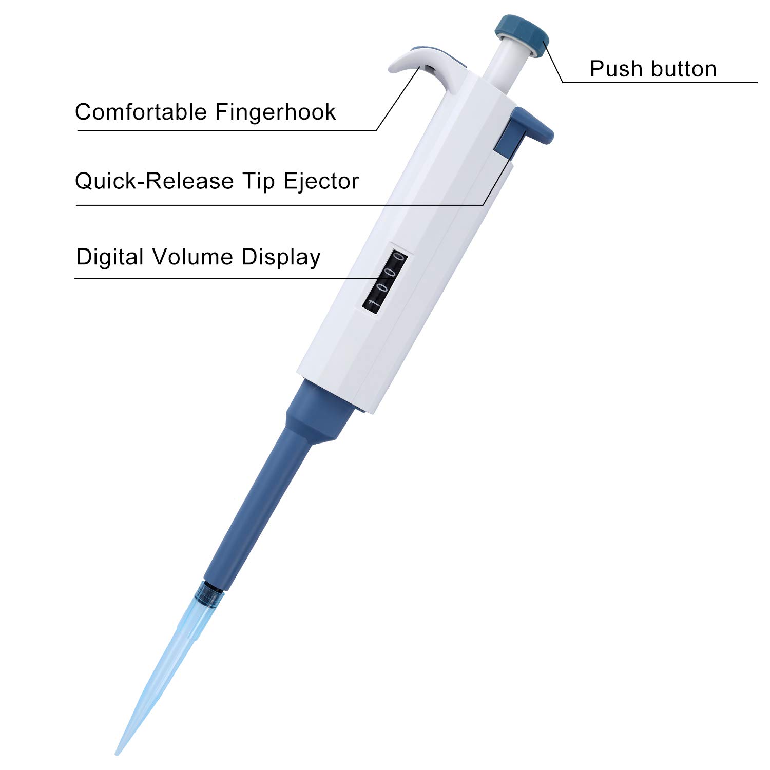 Adjustable Plastic Laboratory Pipette Stand Rack Linear Pipette Holder with High Visibility
