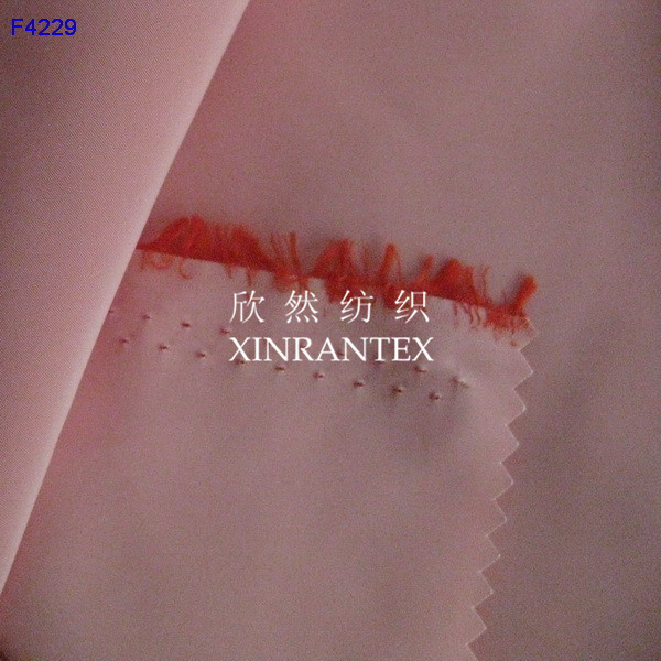 F4229 100% polester imitation memory fabric two tones with wr pu coating for jacket