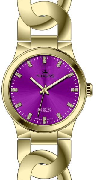 Water Reisistant Unisex Cowboy Link Women Wrist Watch , Rose Gold Watches For Women