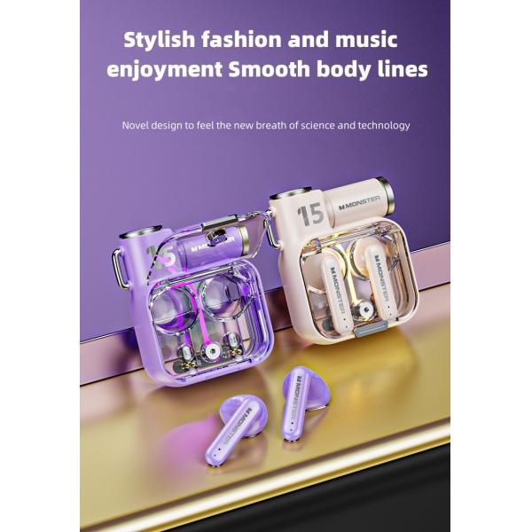 XKT15 Monster TWS Earbuds IOS Semi Wireless Earbuds ENC Function