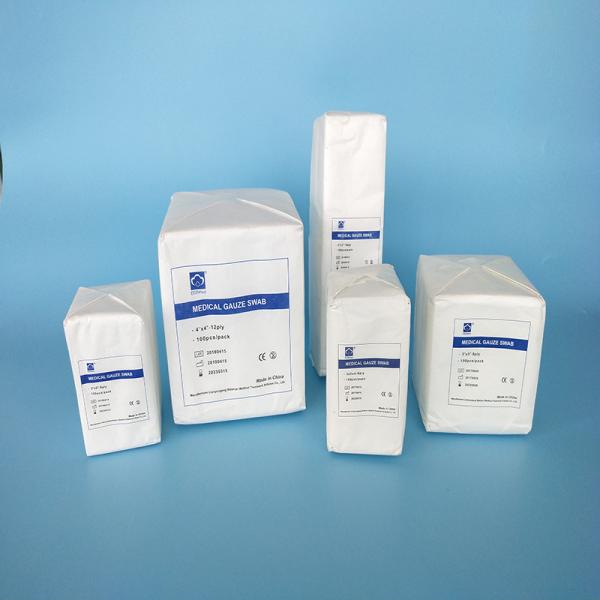10x10cm Compressão Médica Estéril de Queimadura Vaselina Gauze de Ferida Parafina Gauze Swab para Hospital