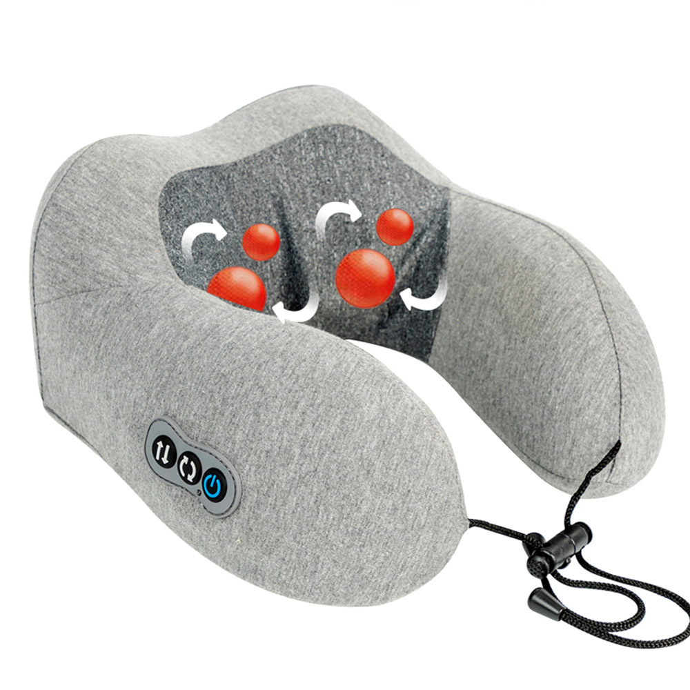 Best Seller Portable U Shape Massage Shiatsu Neck Mssager Cordless Neck Massage Airplane Car Travel Pillow