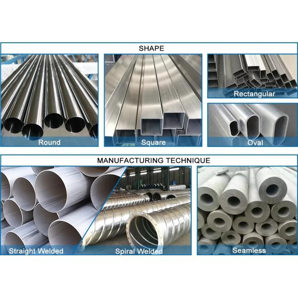 Customizable Thickness Chemical Seamless 316 Stainless Steel Tubing Round