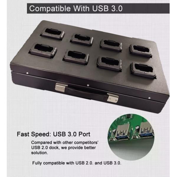 Toda a estação de ancoragem da câmera do corpo da polícia da relação 2.0A de USB da estrutura do metal