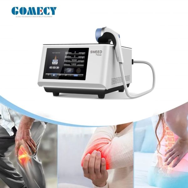 Focus Shock Wave Portable Class I Medical Physiotherapy ESWT Shockwave Therapy Machine For Pain Relief Beauty ED
