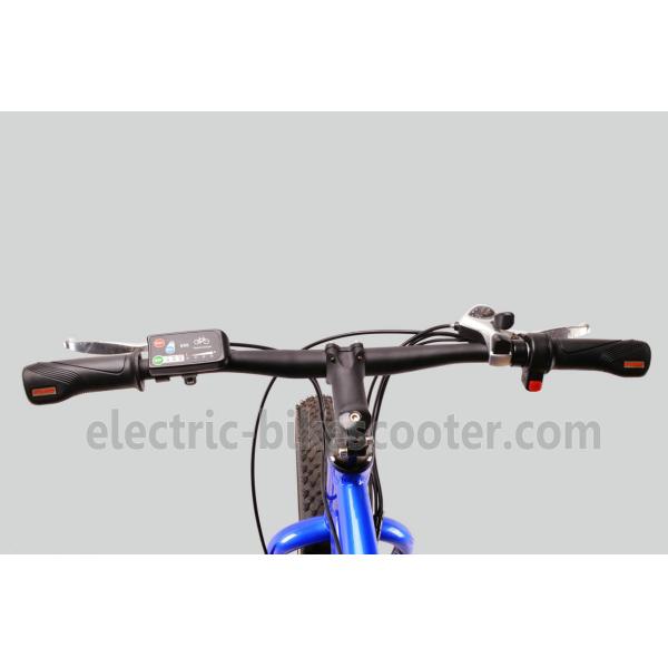 Blue Electric Fat Tire Beach Cruiser Bikes Shimano 6 Speed Snow Road
