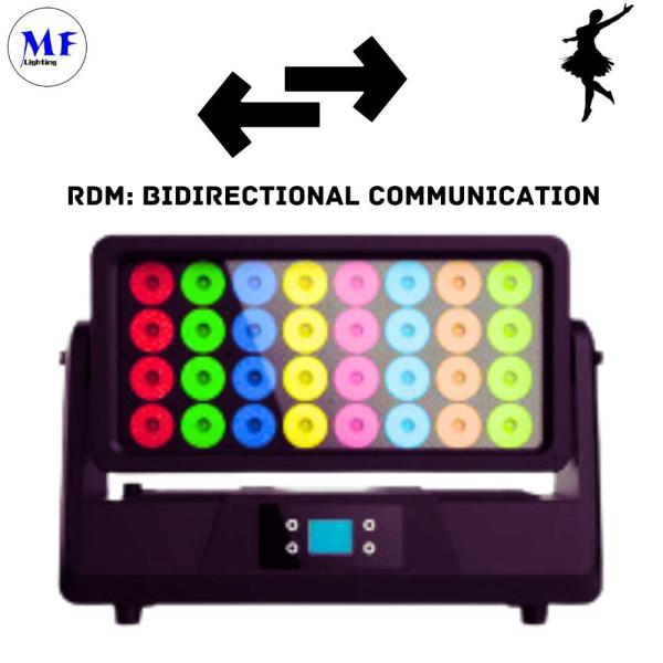 32X30W IP65 RGBW LED Stage Wall Washer Light Waterproof Seetronic DMX AC100-240V Alumínio 25° Para Clube