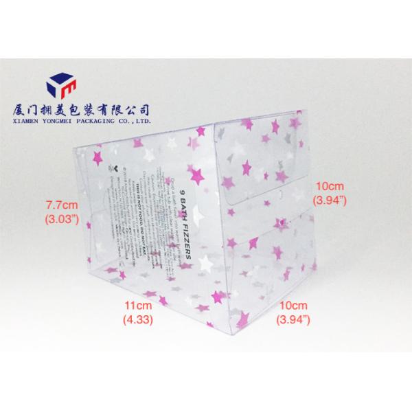Trapezoid Appearance Hard Plastic Box Packaging Clear PVC Box Hot Silver Stamping