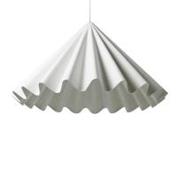 Off White Color Pet feltro (100% poliéster) Design ondulado Sala de jantar Pendente de dança 37,4 In Dia X 21,6 In H