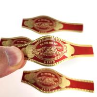 Brand Rings Paper Cigar Label Printing  Heavy Paper 3d Cigar Label Printing