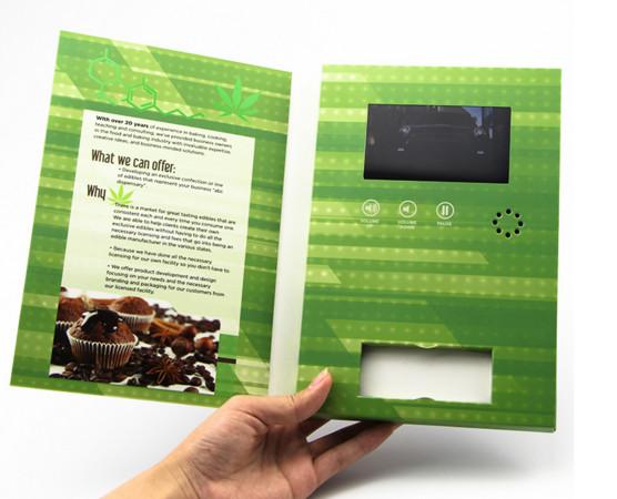 marketing Sales folders with built-in video LCD screens video folder for sales kits