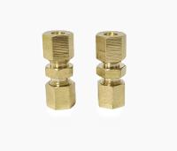 Encaixes de tubulação redondos da compressão do CNC da cabeça 3/8