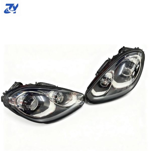 High Configuration LED Black Matrix Headlight Assembly for Porsche Cayenne 2015-2018 GTS