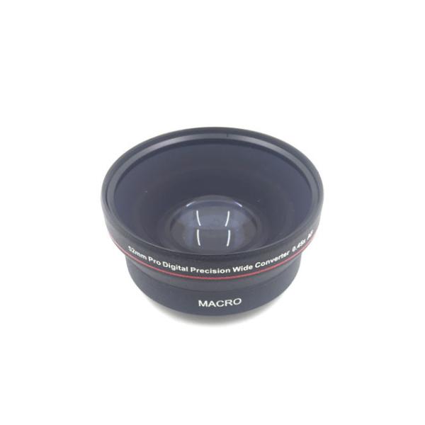 Aluminum Alloy 52mm Wide Angle Macro Lens With Front / Rear Lens Cover