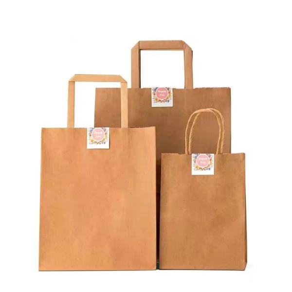 Kraft Paper Shopping Bag With Logo Paper Kraft Bag Custom Paper Bags